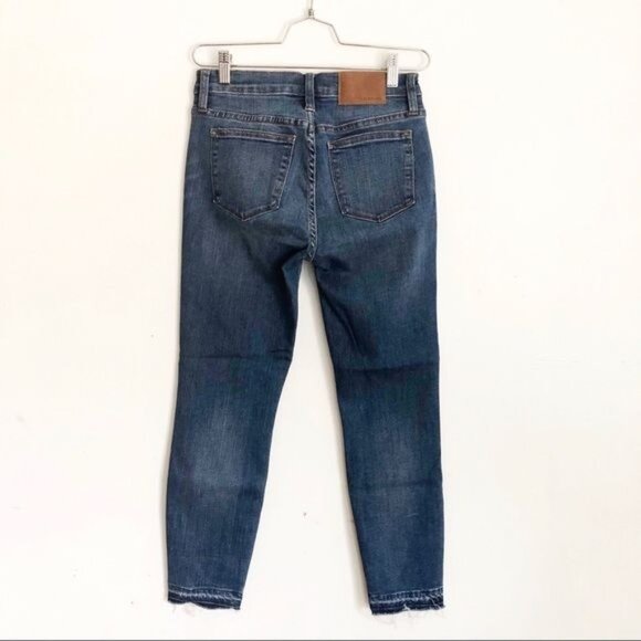 J.Crew Toothpick Skinny Fray Hem Blue Jeans size 25 - Picture 3 of 12